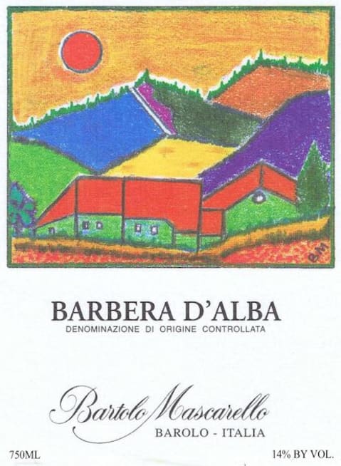 Bartolo Mascarello Barbera d'Alba 2013 Front Label