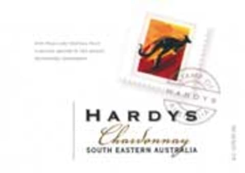 Flat front label of wine