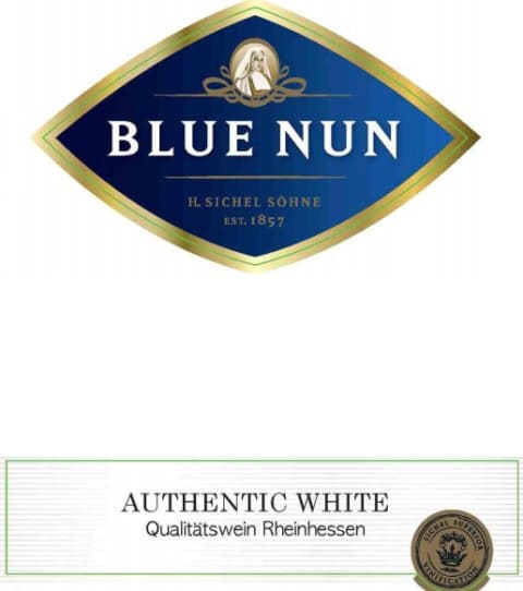 Flat front label of wine