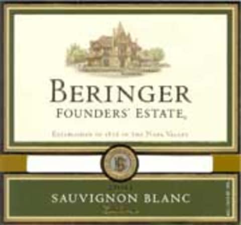 Beringer Founders Estate Sauvignon Blanc 2002 Front Label