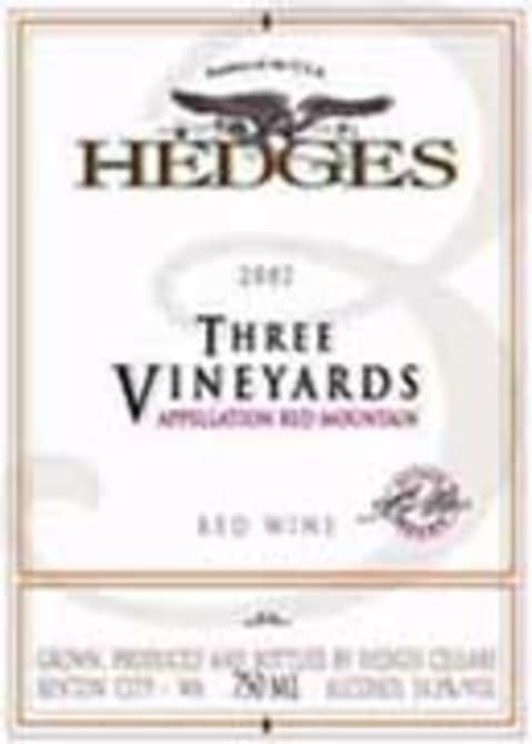 Flat front label of wine