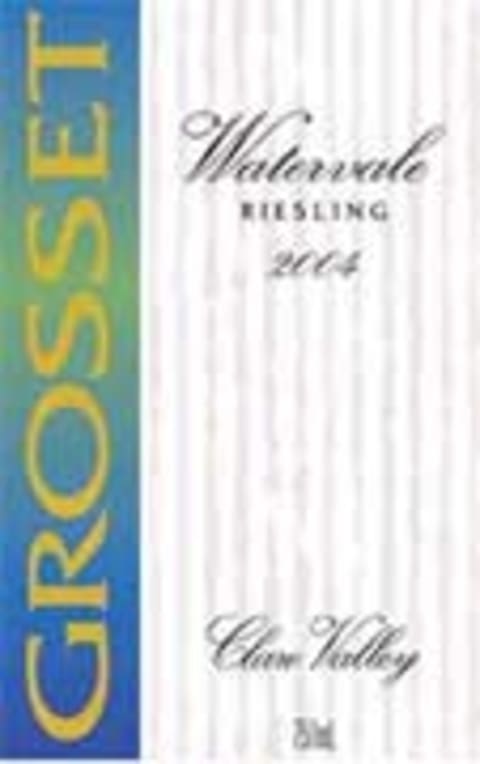 Flat front label of wine