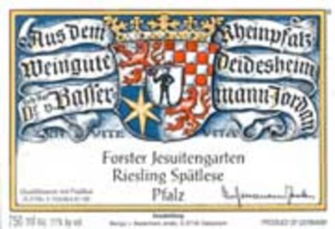 Bassermann-Jordan Forster Jesuitengarten Spatlese 2001 Front Label