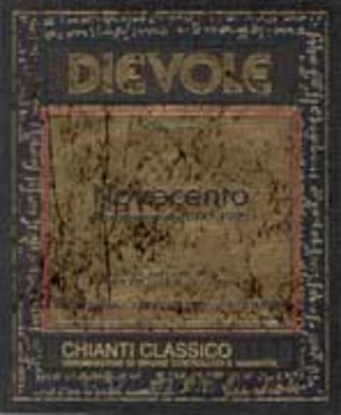 Dievole Chianti Classico Riserva Novecento 2000 Front Label