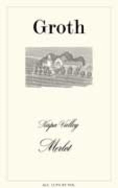 Flat front label of wine