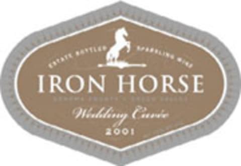 Flat front label of wine