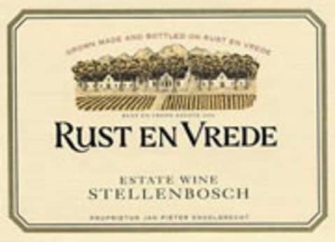Rust en Vrede Stellenbosch Estate Red Blend 2002 Front Label