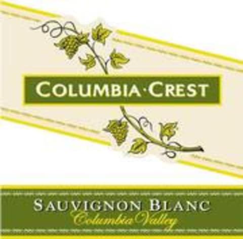 Flat front label of wine