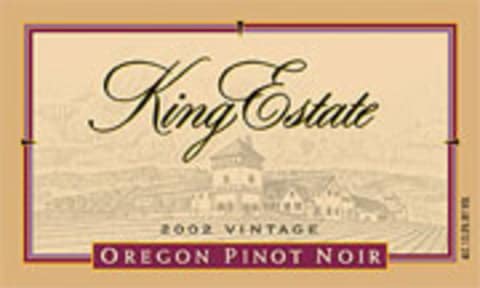 Flat front label of wine