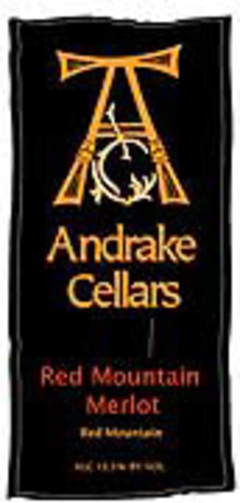Andrake Red Mountain Merlot 2002 Front Label