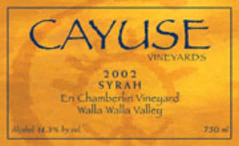 Flat front label of wine