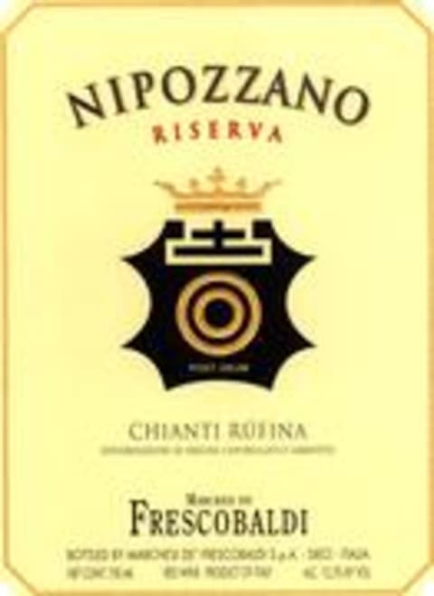 Flat front label of wine