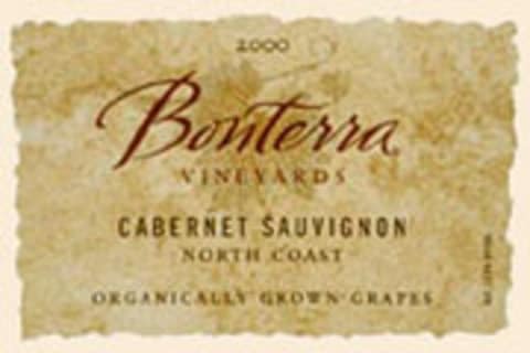 Flat front label of wine