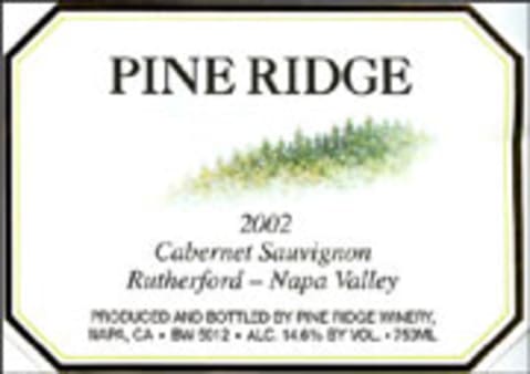 Flat front label of wine