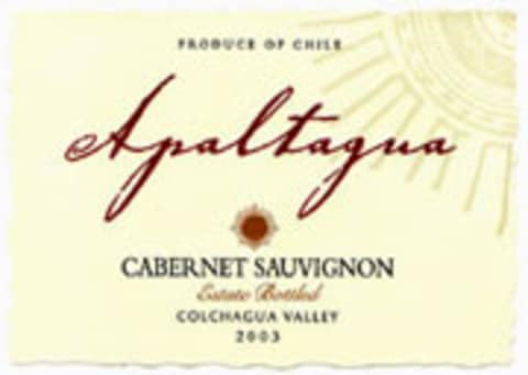 Apaltagua Cabernet Sauvignon 2003 Front Label