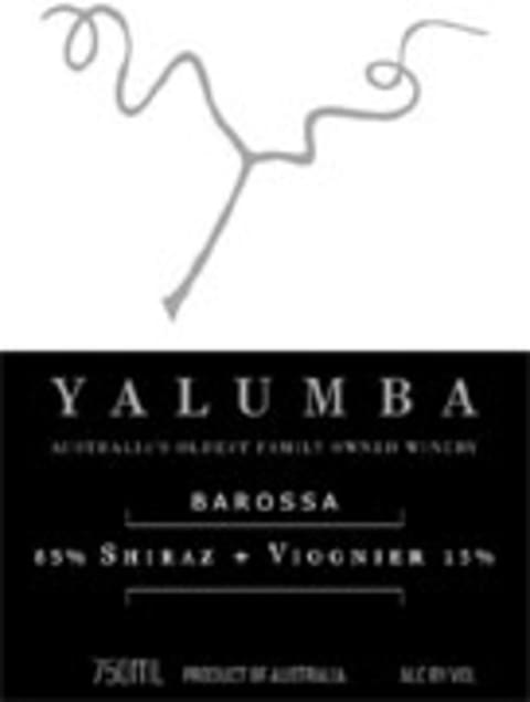 Flat front label of wine