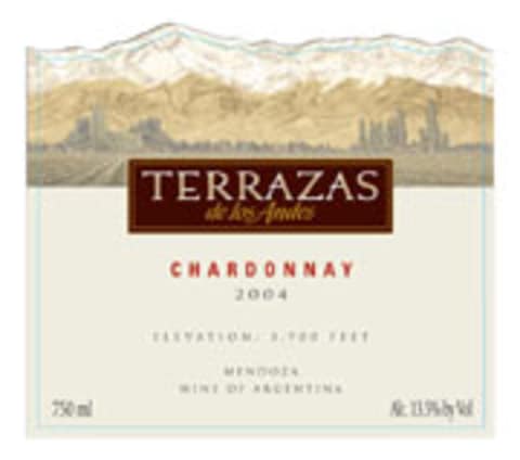 Flat front label of wine