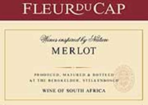 Flat front label of wine