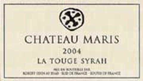 Flat front label of wine
