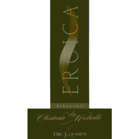 Flat front label of wine
