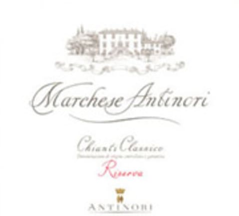 Antinori Marchese Chianti Classico Riserva 2003 Front Label