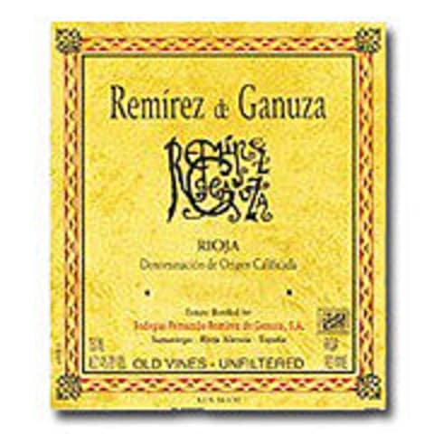 Bodegas Fernando Remirez de Ganuza Rioja Reserva 2003 Front Label