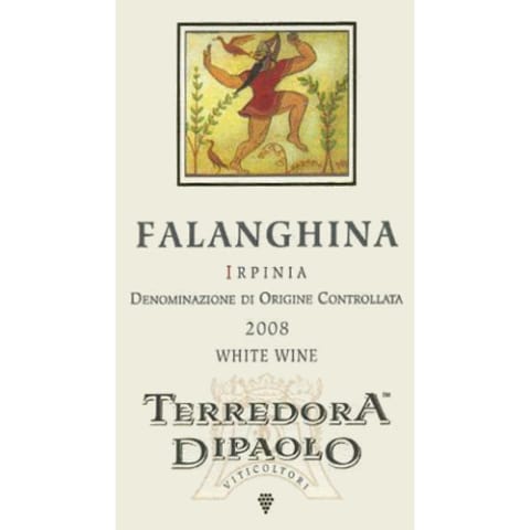 Flat front label of wine