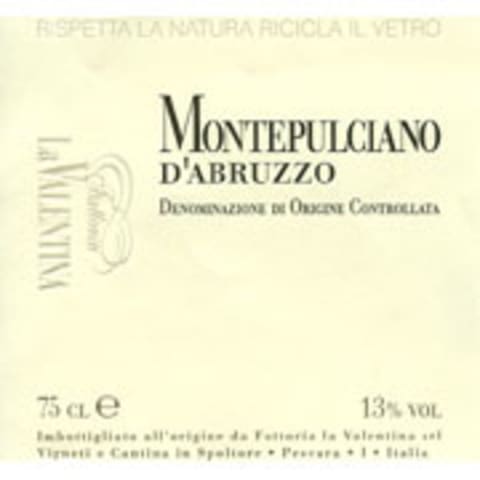 La Valentina Montepulciano d'Abruzzo Spelt 2004 Front Label