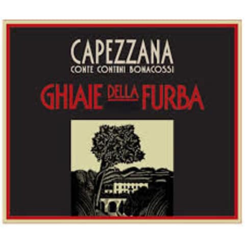 Capezzana Ghiaie della Furba 2012 Front Label