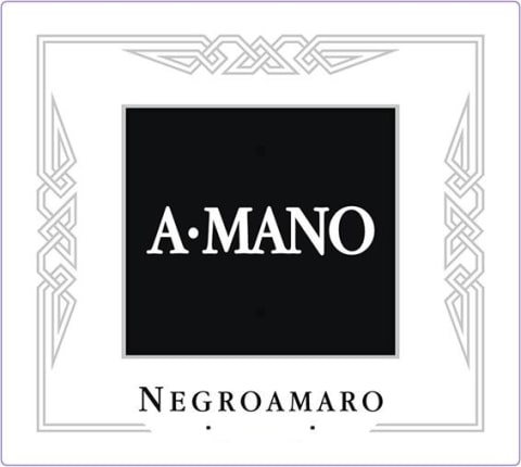 A Mano Negroamaro 2019 Front Label