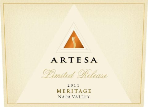 Artesa Limited Release Meritage 2011 Front Label