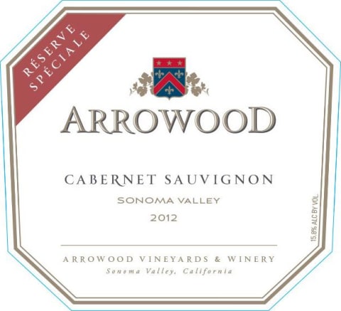 Arrowood Reserve Speciale Cabernet Sauvignon 2012 Front Label