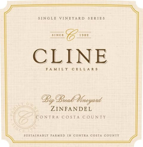 Cline Big Break Zinfandel 2017 Front Label