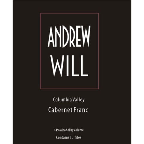 Andrew Will Winery Cabernet Franc 2018 Front Label