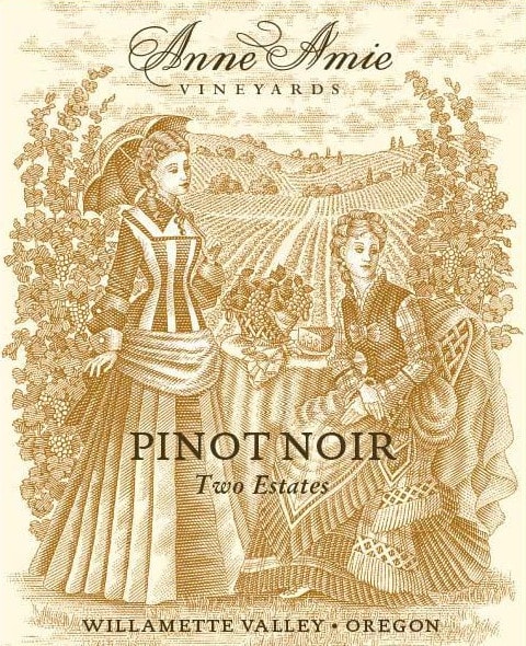 Anne Amie Two Estates Pinot Noir 2017 Front Label