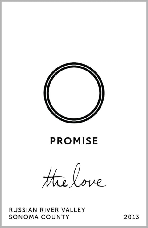 Promise The Love Pinot Noir 2013 Front Label