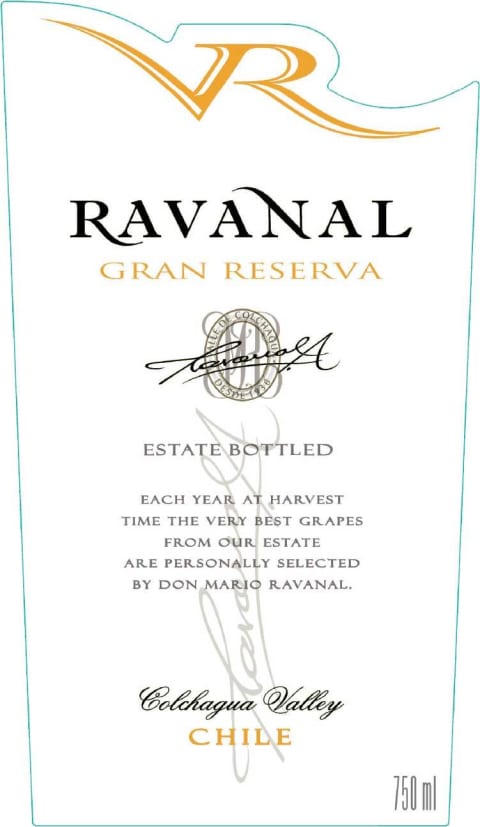 Ravanal Gran Reserva Cabernet Sauvignon 2018 Front Label