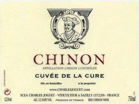 Charles Joguet Chinon Cuvee de la Cure 2018 Front Label