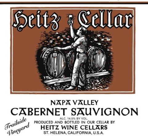 Heitz Cellar Trailside Vineyard Cabernet Sauvignon 1991 Front Label