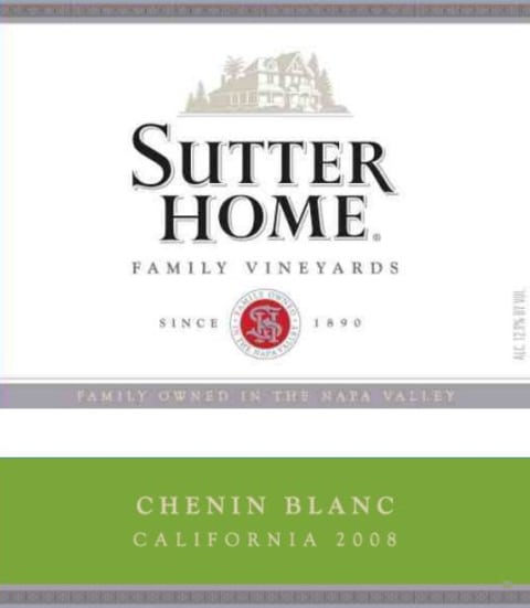 Sutter Home Chenin Blanc 2008