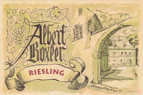Albert Boxler Riesling 2018 Front Label