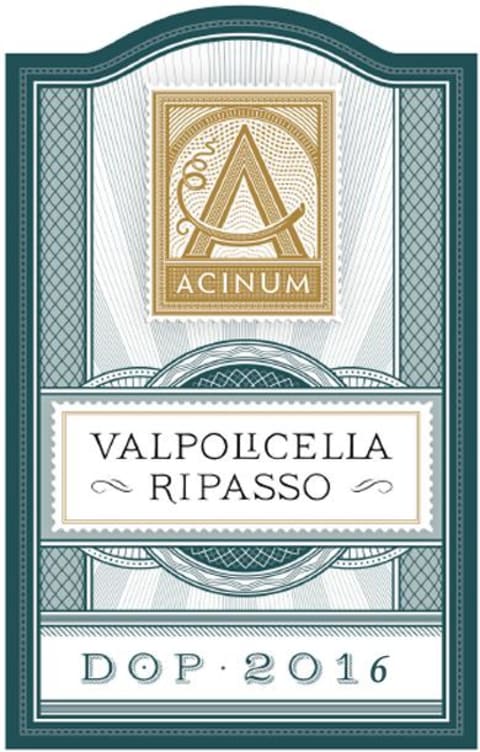 Acinum Valpolicella Ripasso 2016 Front Label