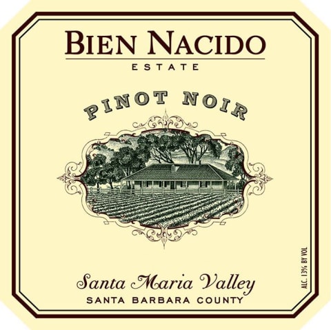 Bien Nacido Estate Pinot Noir 2019 Front Label