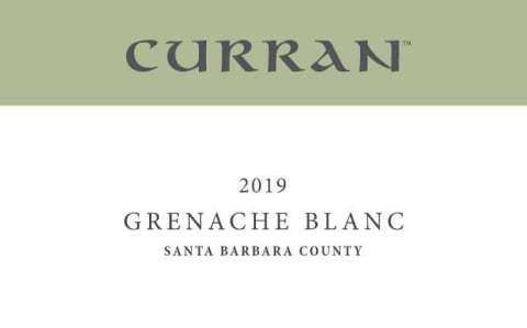 Curran Grenache Blanc 2019 Front Label