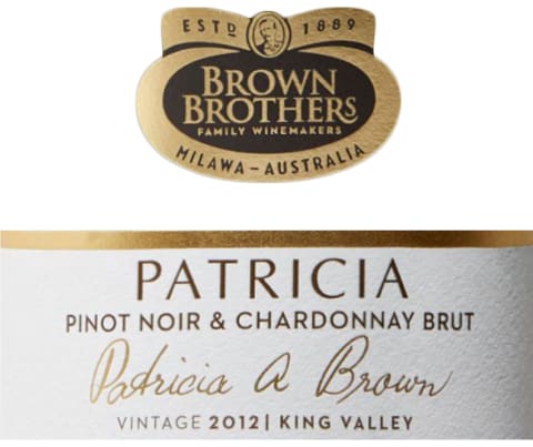 Brown Brothers Patricia Pinot Noir Chardonnay Brut 2012 Front Label