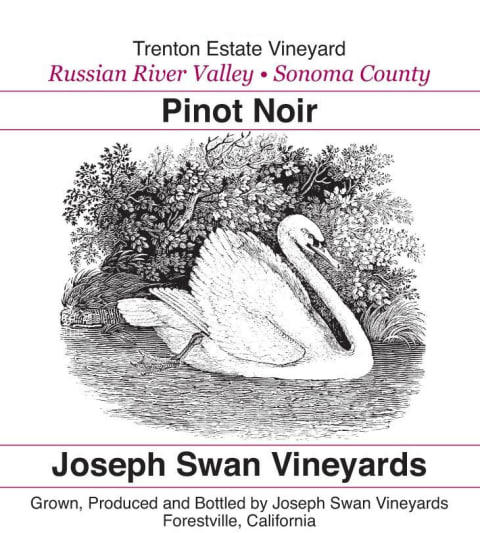 Joseph Swan Trenton Estate Vineyard Pinot Noir 2014 Front Label