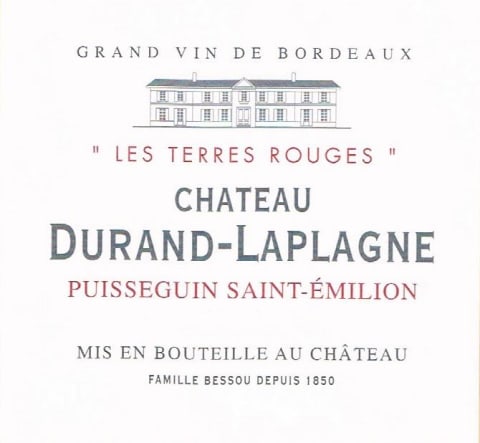 Chateau Durand-Laplagne Les Terres Rouges Puisseguin-St. Emilion (Futures Pre-Sale) 2020 Front Label