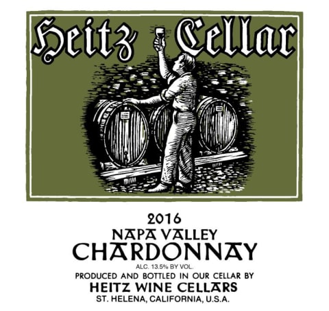 Heitz Cellar Chardonnay 2016 Front Label
