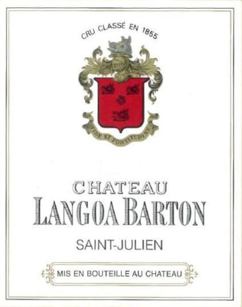 Chateau Langoa Barton 2020 Front Label