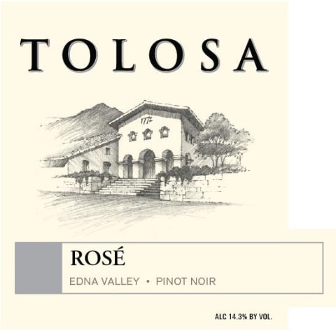 Tolosa Winery Rose of Pinot Noir 2017 Front Label